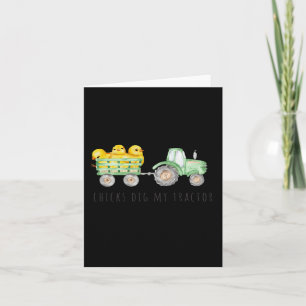 Happy Osterday Fun Chicks Dig My Traktor Karte