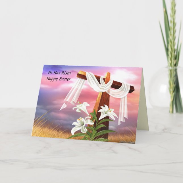 Happy Osterferien Osterkarte Feiertagskarte (Vorderseite)