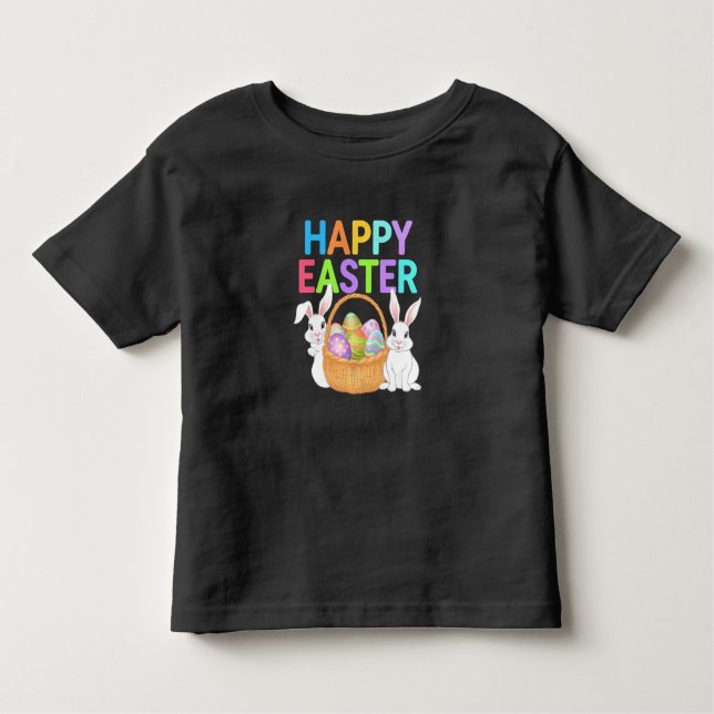 Happy Osterfest 2025 Eier Bunny Niedlich Rabbit Kleinkind T-shirt (Vorderseite)