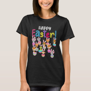 Happy Osterfest Niedlich Ostern Tag Hängend Bunny  T-Shirt