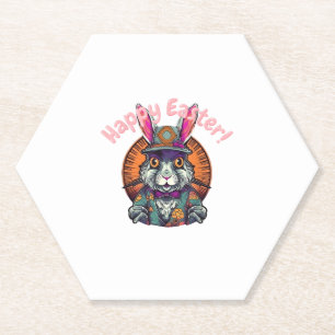 Happy Osterfest Niedlicher Cartoon Ostern Bunny Du Untersetzer