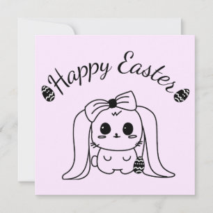 Happy Ostergotik Moderne Sonnenkarte Blank Innen Feiertagskarte