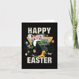 Happy Ostermonster Truck Ostereier Kleinkind Kind  Karte