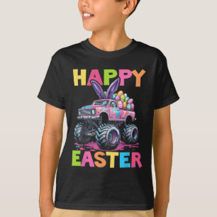 Happy Ostermonster Truck Ostereier Kleinkind Kind T-Shirt