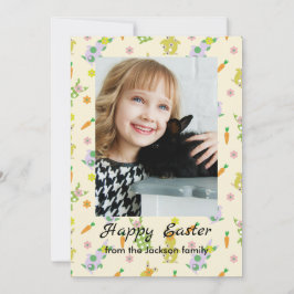 Happy Ostersonne mit Foto Ferienkarte Feiertagskarte