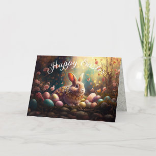 Happy Ostersonne mit Ostereiern Feiertagskarte