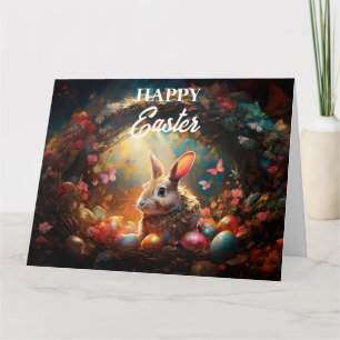 Happy Ostersonne mit Ostereiern Karte