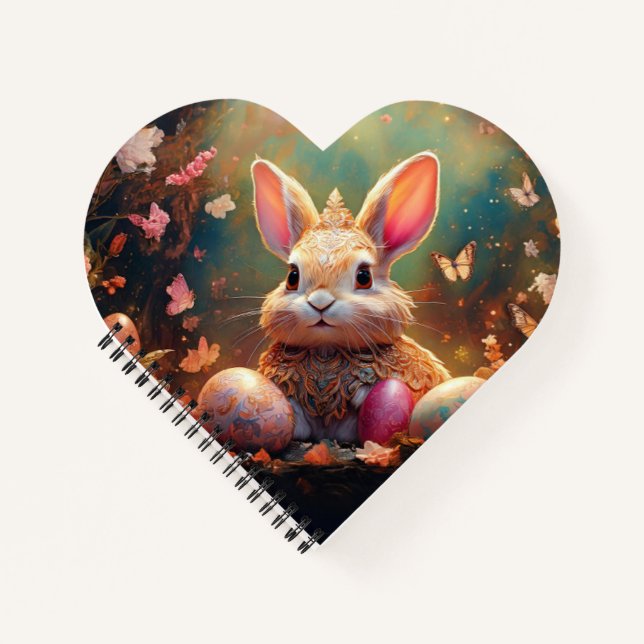 Happy Ostersonne mit Ostereiern Notizbuch (Vorderseite)