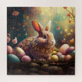 Happy Ostersonne mit Ostereiern Puzzle