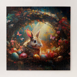 Happy Ostersonne mit Ostereiern Puzzle