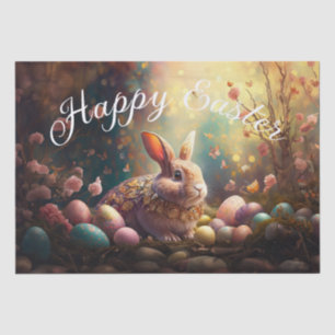 Happy Ostersonne mit Ostereiern Seidenpapier