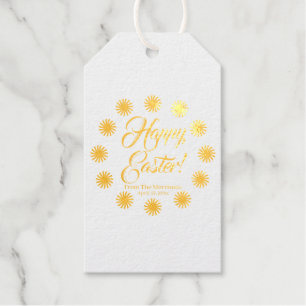 Happy Ostersonne Rand benutzerdefinierte Skript fr Geschenkanhänger