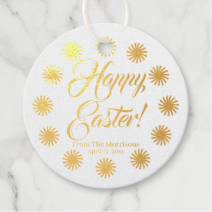 Happy Ostersonne Rand benutzerdefinierte Skript fr Geschenkanhänger