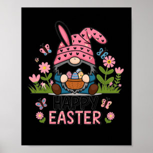 Happy Ostertag 2025 Bunny Gnome Poster