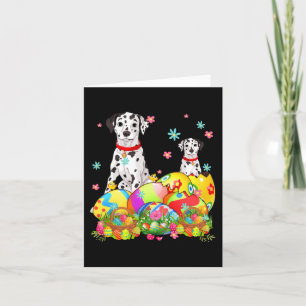 Happy Ostertag Dalmatiner mit Ostereiern Dog lo Karte