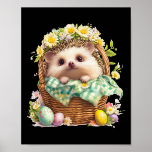 Happy Ostertag - Igel im Innern eines Waldes Poster