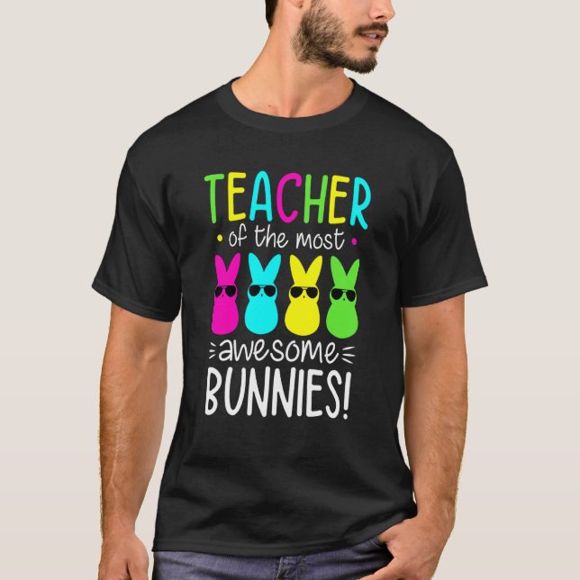 Happy Ostertag Lehrerin Frauen Osterlehrerin Bunn T-Shirt (Vorderseite)