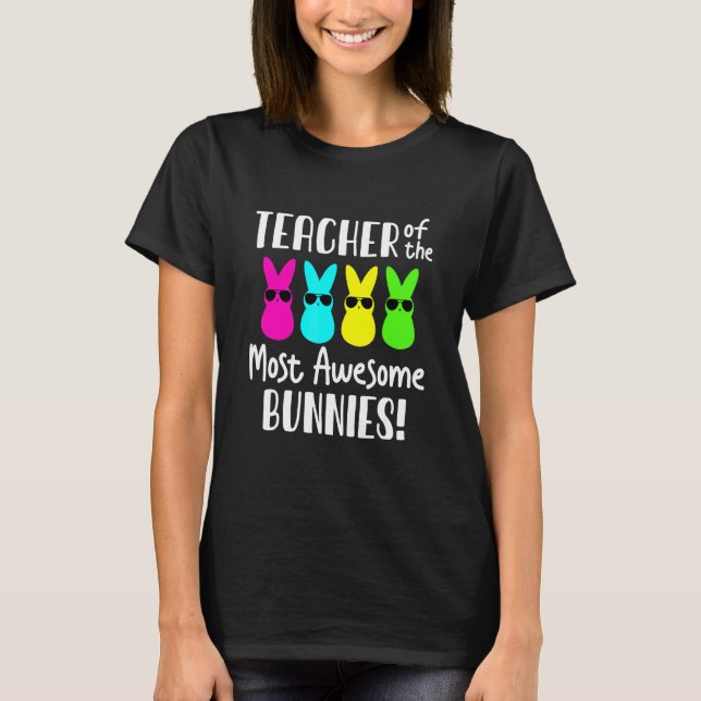 Happy Ostertag Lehrerin Frauen Osterlehrerin Bunn T-Shirt (Vorderseite)