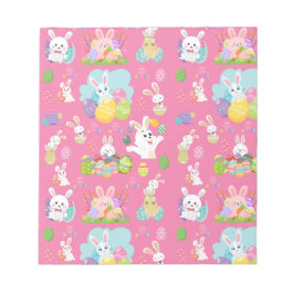 Happy Ostertag - Muster Sonne und Eier Notizblock