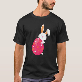 Happy Ostertag Niedliche Bunny und Eier für die Ju T-Shirt