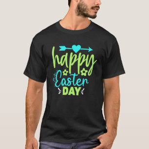 Happy Ostertag Niedlicher Bunny mit Eiern Osterhas T-Shirt