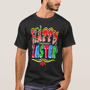Happy Ostertag Niedlicher Bunny mit Eiern Osterhas T-Shirt