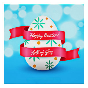 Happy Ostertag Realistischer Stil-23198 Poster
