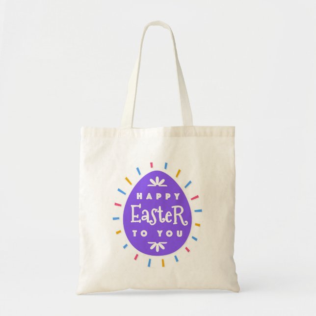 Happy Ostertag Tote Tasche (Vorne)