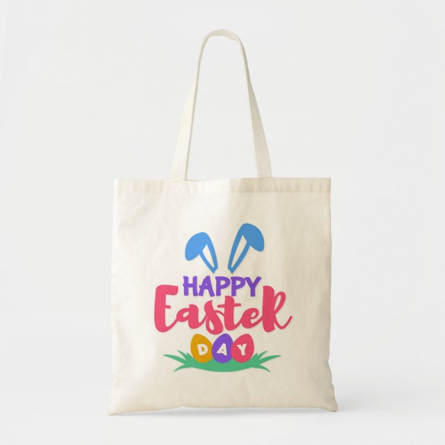 Happy Ostertag Tote Tasche (Vorne)