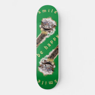 Happy Ostrich - Lächeln Skateboard