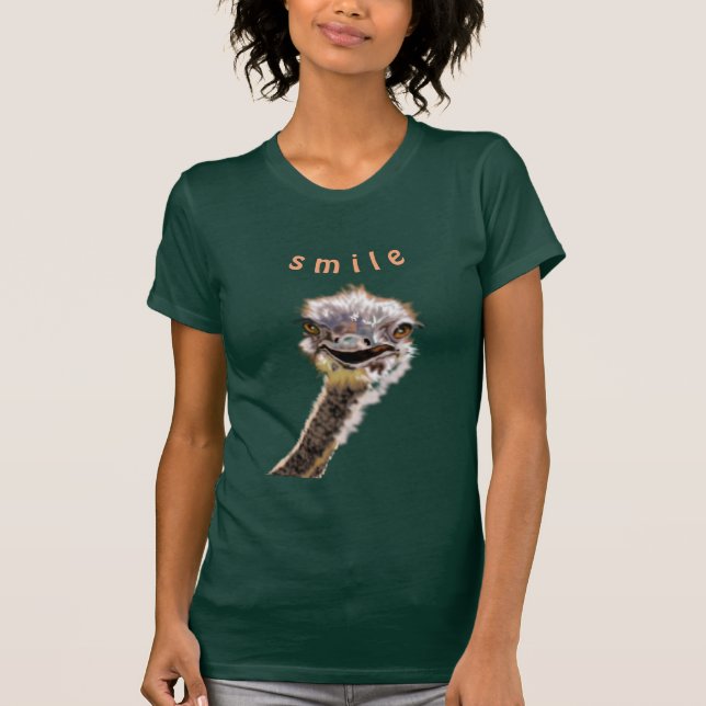 Happy Ostrich - T-Shirt (Vorderseite)