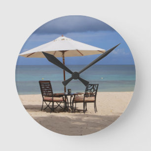 Happy Out Runde Wanduhr