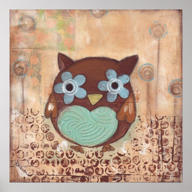 Happy Owl Poster (Vorne)