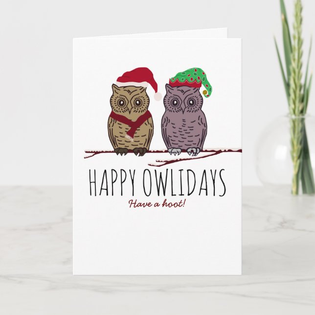 Happy Owlidays, Festival Karte (Vorderseite)