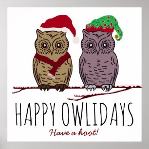 Happy Owlidays, Festival Poster