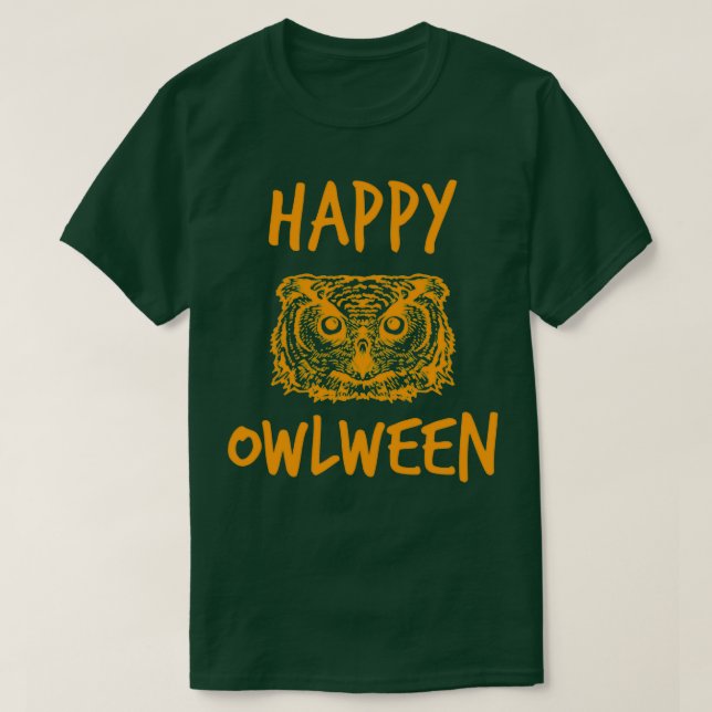 Happy Owlween (3) T-Shirt (Design vorne)