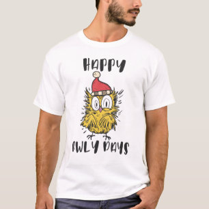 Happy Owly Days Funny Santa Owl T-Shirt