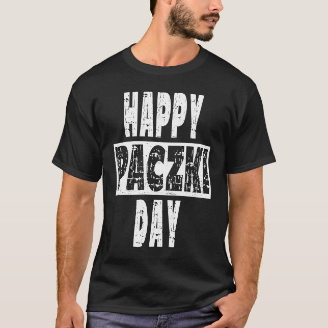 Happy Paczki Day  Vintage  Artwork T-Shirt (Vorderseite)