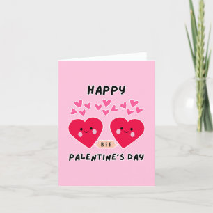 HAPPY PALENTINE TAG NIEDLICHE LIEBE HERZ FEIERTAGSKARTE