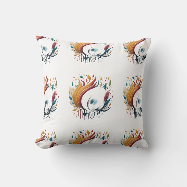 Happy Paly Flame Kissen (Vorderseite)