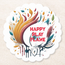Happy Paly Flame Untersetzer