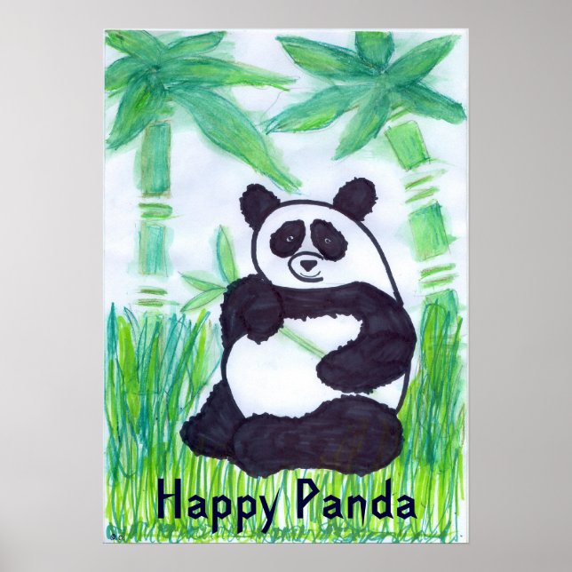 Happy Panda 16x23 Poster (Vorne)