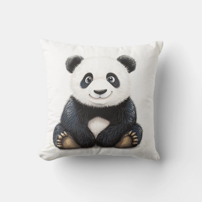 Happy Panda Cushion Kissen (Vorderseite)