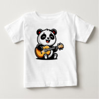Happy Panda Gitarrist - Niedliches akustisches Mus