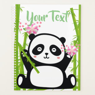 Happy Panda mit Bamboo & Cherry Blossom  Planer