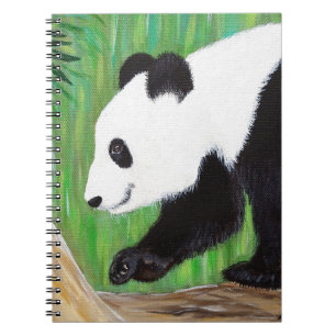 Happy Panda Painting Notizblock