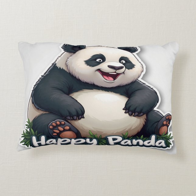 Happy Panda Pillow Dekokissen (Rückseite)