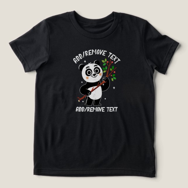 HAPPY PANDA Tri-Blend-SHIRT Tri-Blend Shirt (Design Vorderseite)