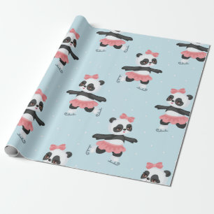 Happy Pandas Christmas Pattern Geschenkpapier