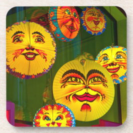 Happy Paper Fans Getränkeuntersetzer